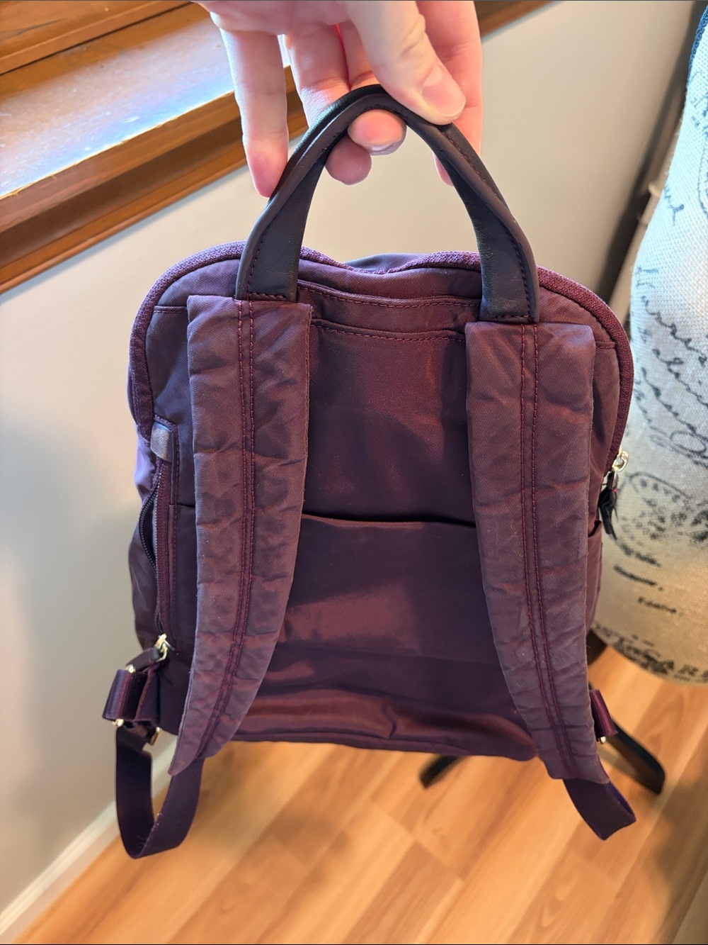 Tumi Mini Backpack Eggplant Purple FLAW - Picture 9 of 10